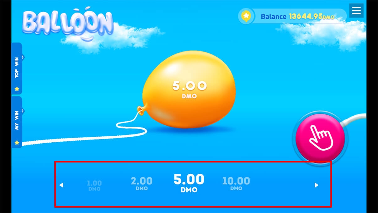 imagen de presentación apuestas del mini-juego Mining Balloon