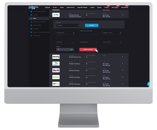 Solicitar la retirada de Mystake