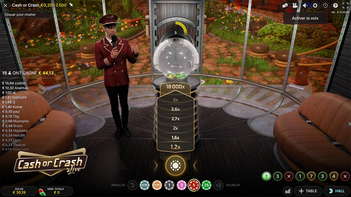 imagen de presentación del juego en vivo Cash or Crash