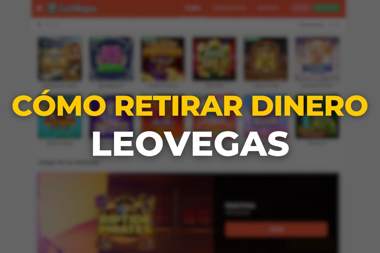 Retirar dinero en LeoVegas