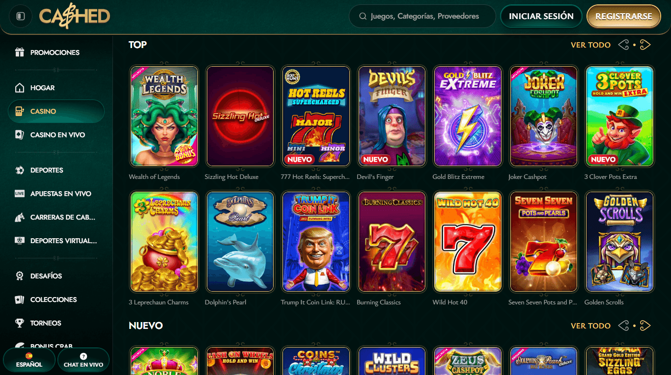 juegos Cashed Casino