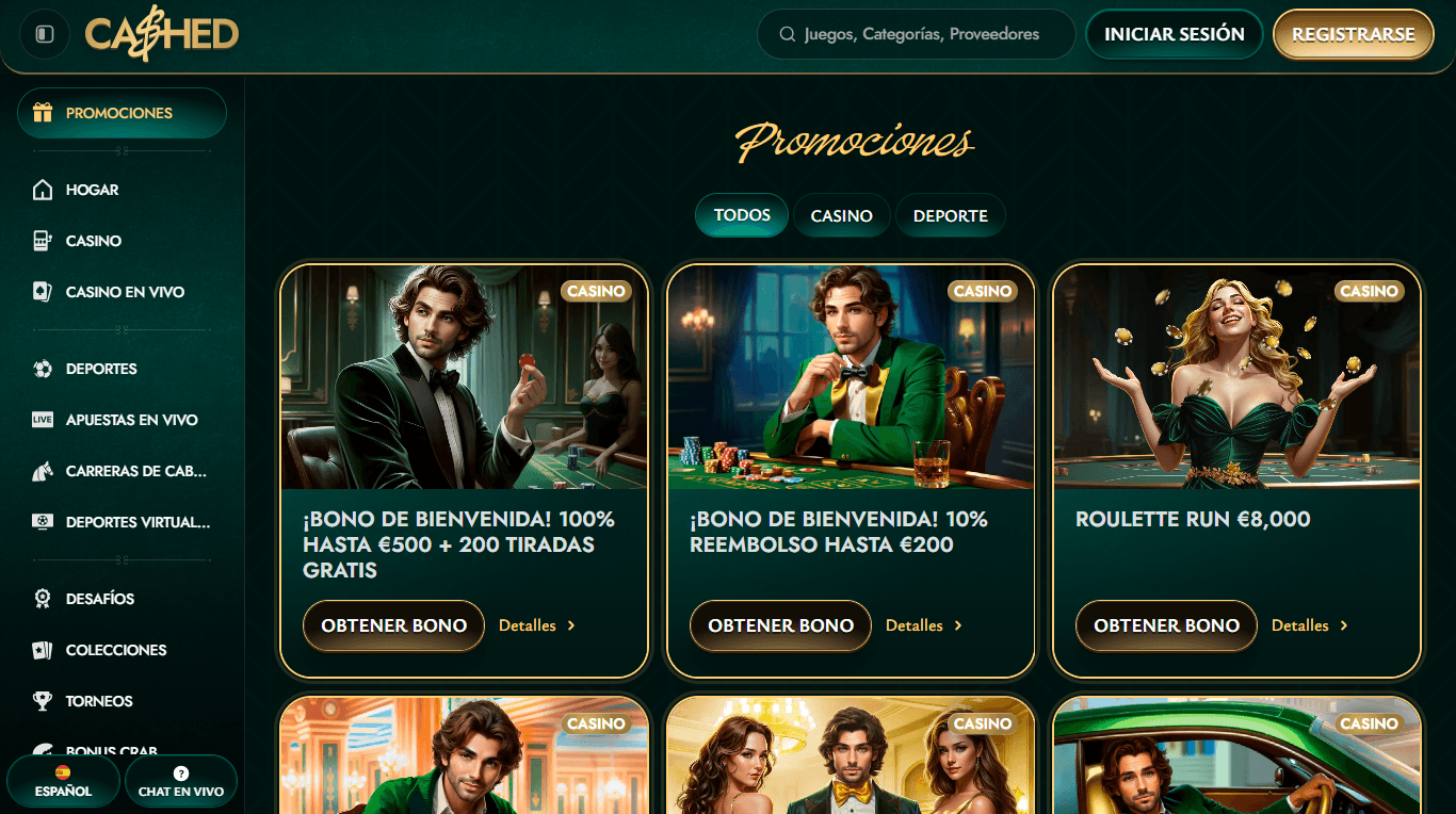 promociones Cashed Casino