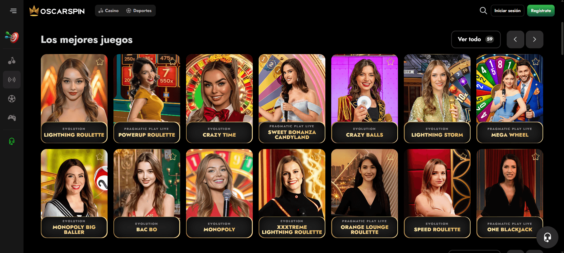 casino en vivo Oscarspin