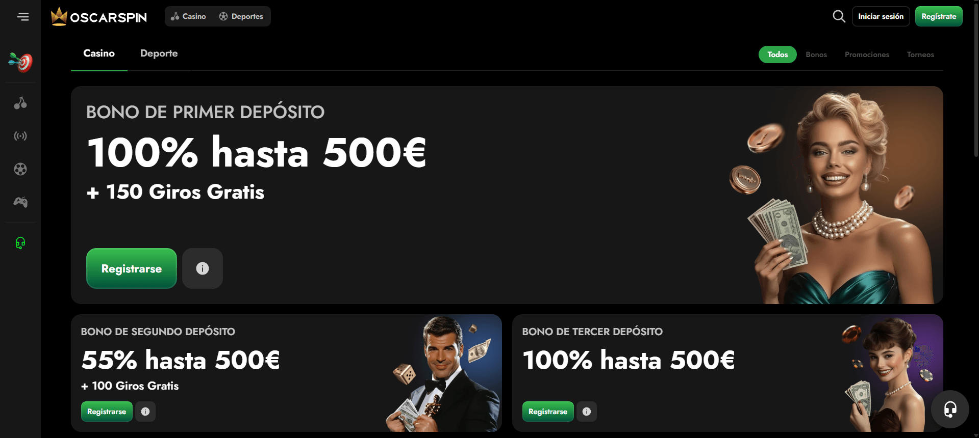 promociones casino Oscarspin