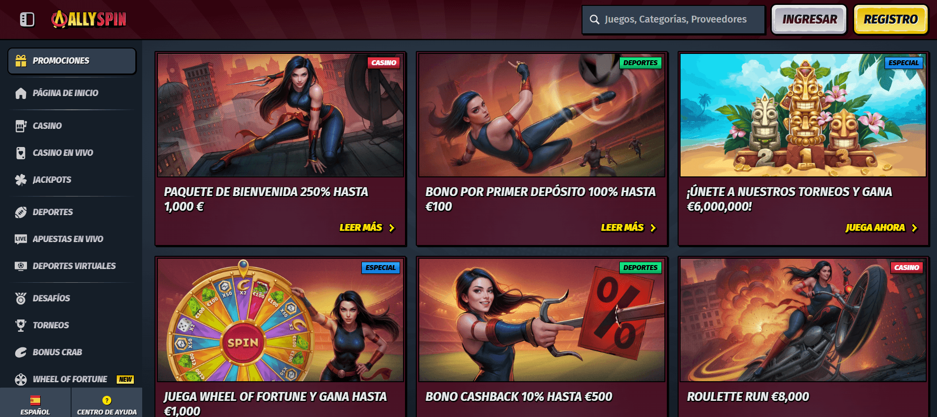 Allyspin casino promociones