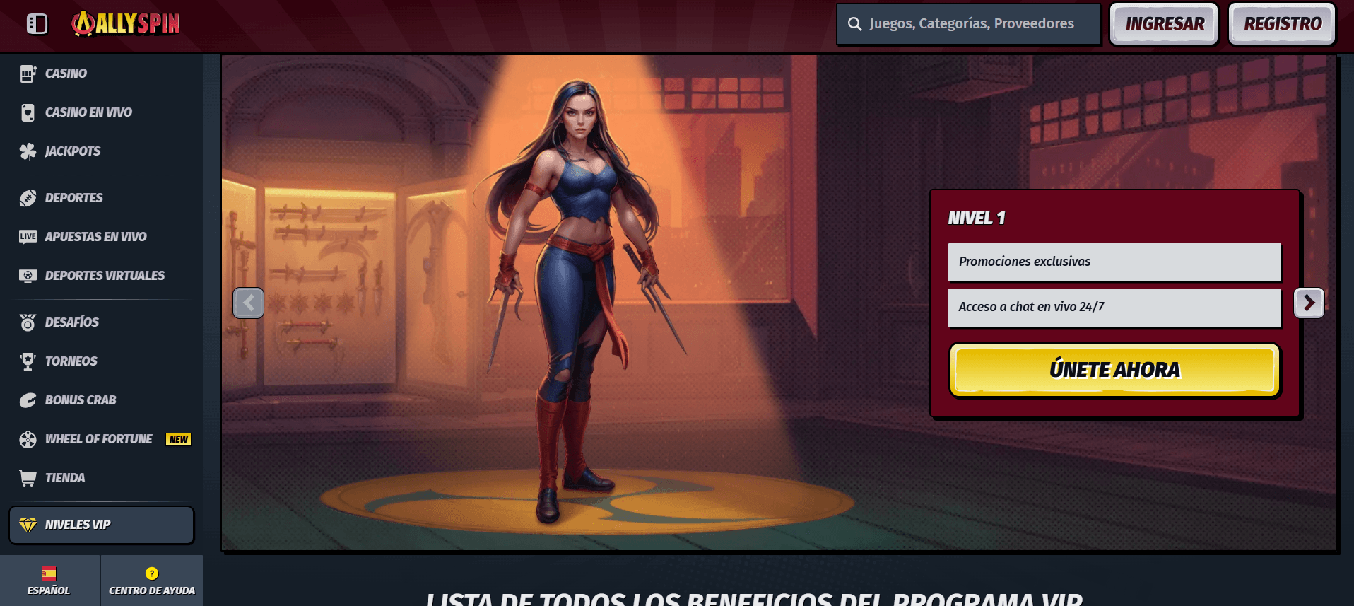 Allyspin casino club vip