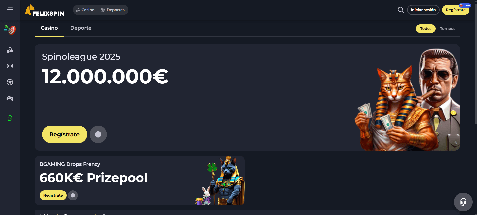 Promociones Felixspin casino