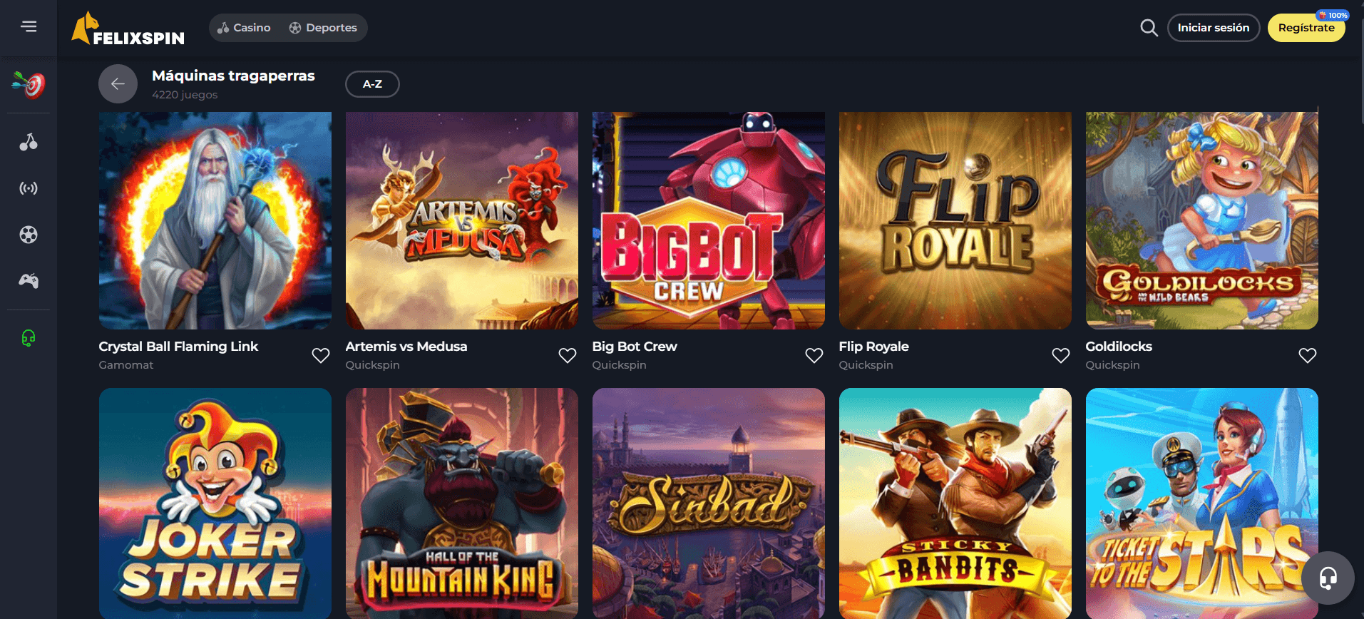 Tragaperras Felixspin casino