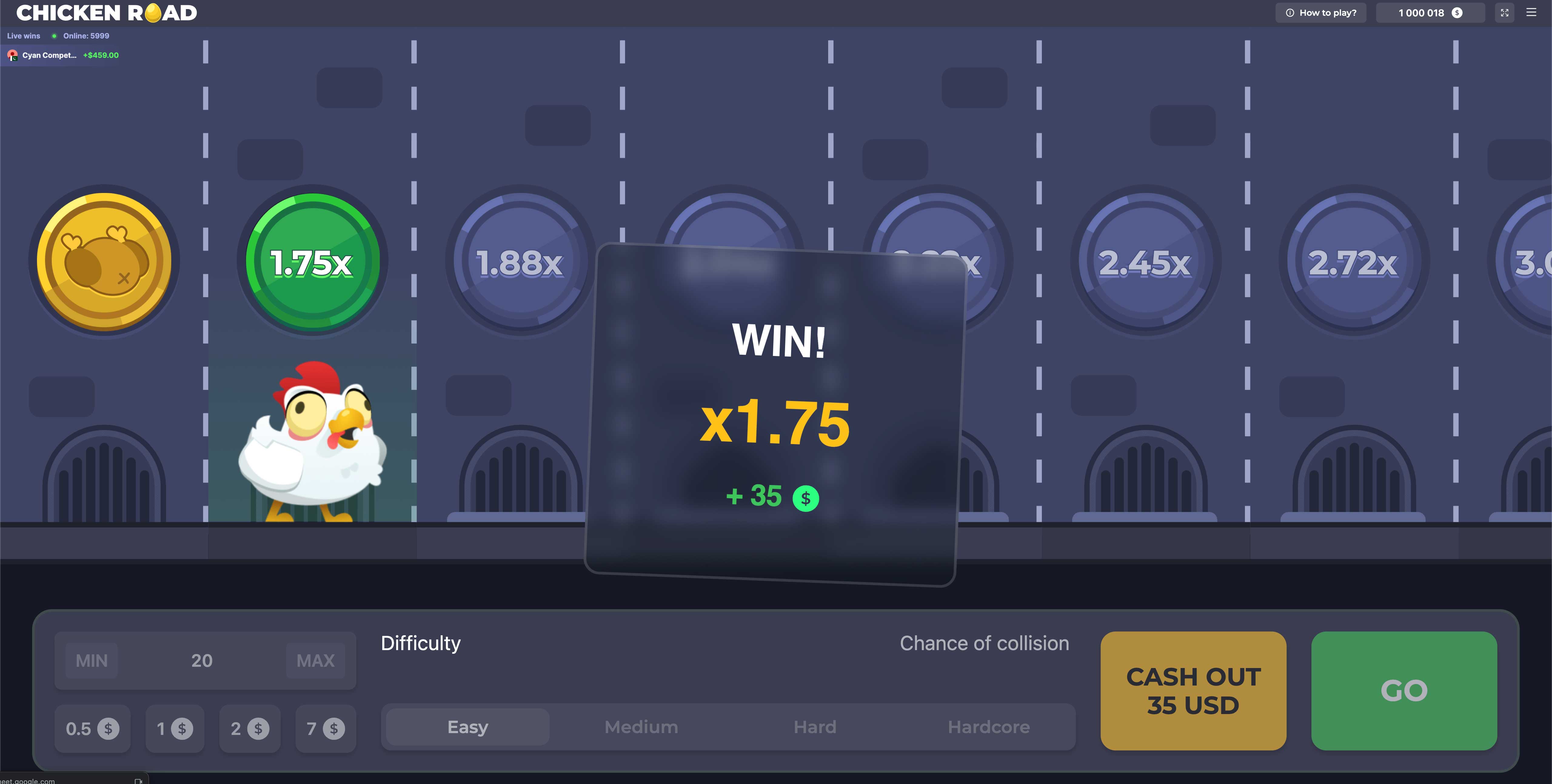 Gana dinero en Chicken Road