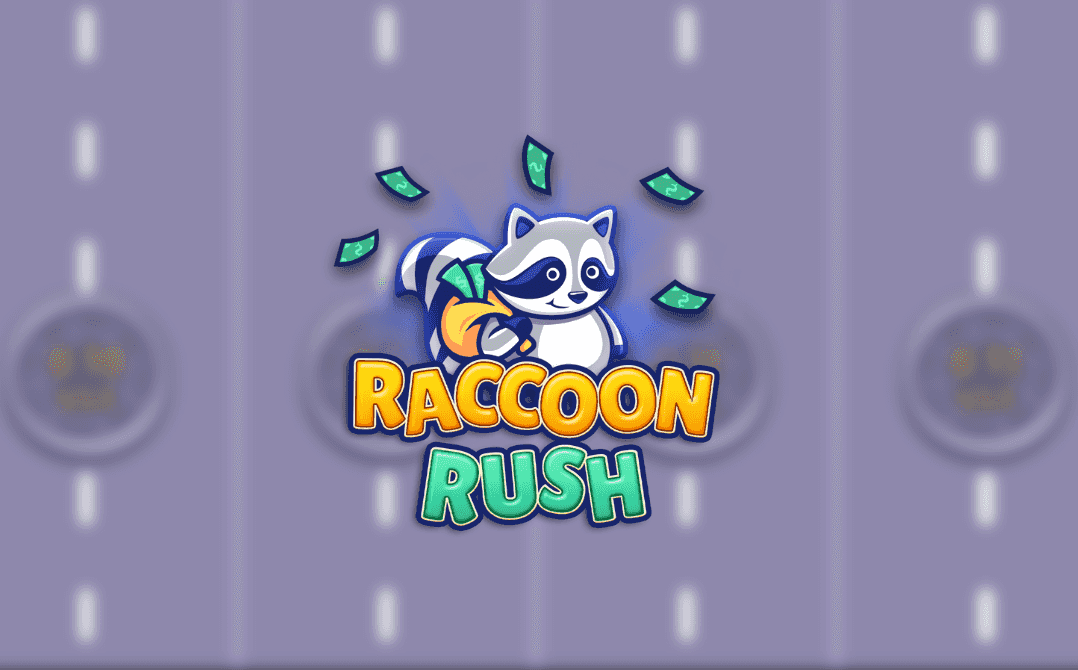 banner Raccoon Rush