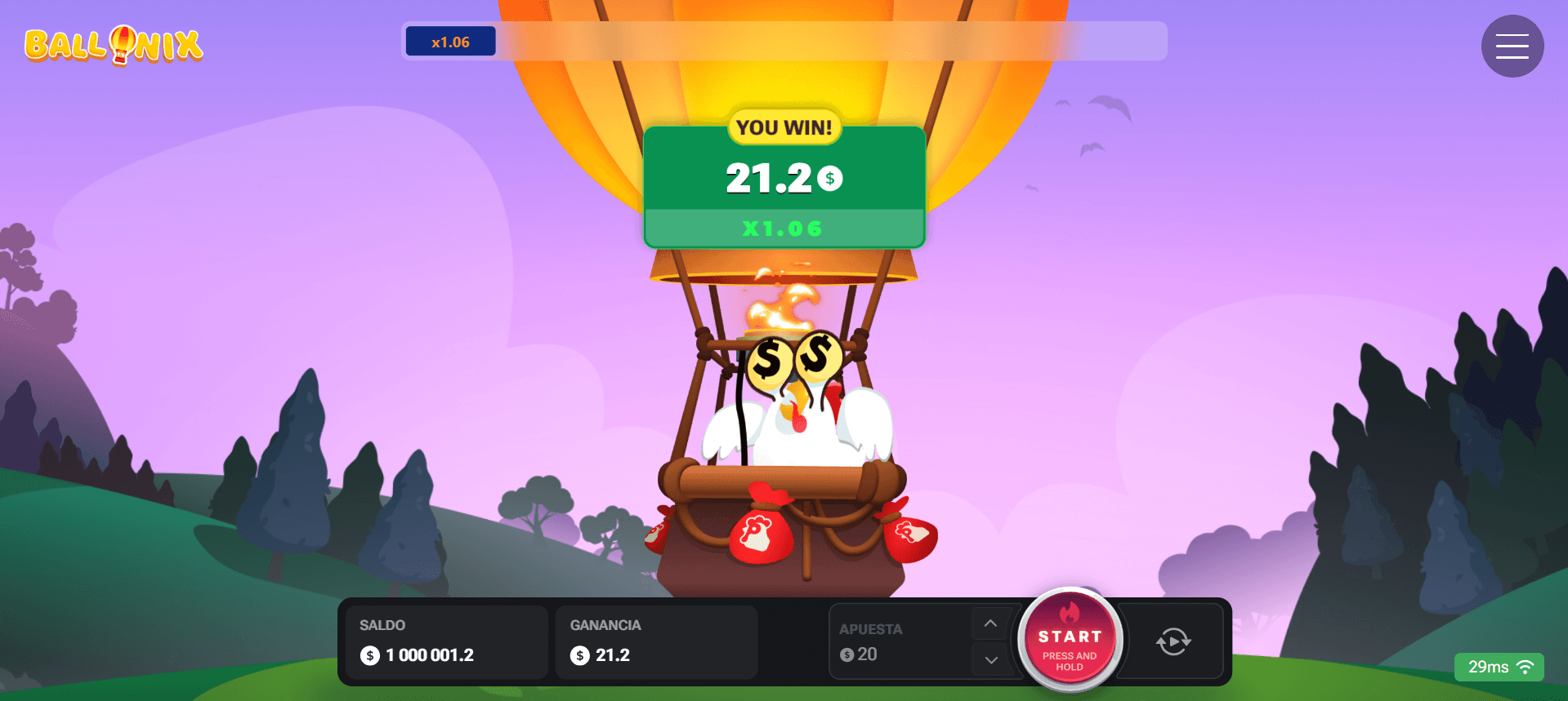 Ballonix Juego